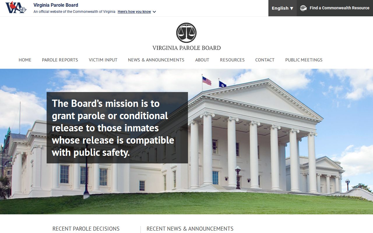 New Kent County criminal history Virginia justice agency page